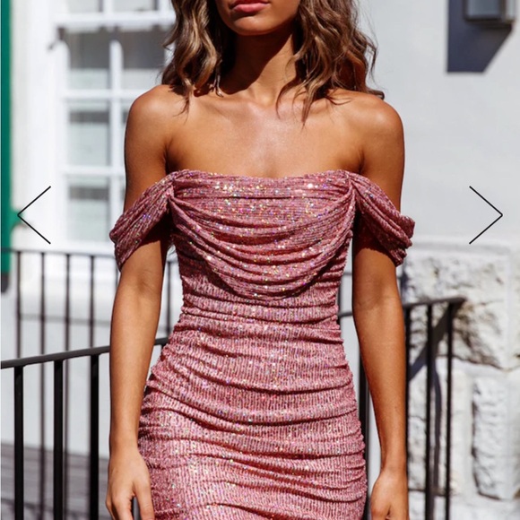 Hello Molly - FREQUENT THE CLUB DRESS PINK/ - Picture 2 of 9